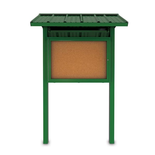 Corkboard, Fabric, Blk/Cld, 3 Door, 96 x 48"
